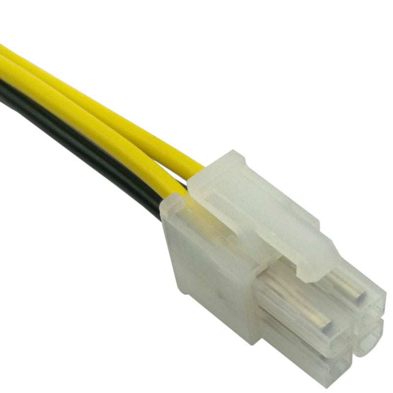 COMeap (3-Pack) 4 Pin Molex Connector, LP4 Molex to ATX 4 Pin Connector Auxiliary Power Adapter Cable 9.5-inch (24cm) - Image 2